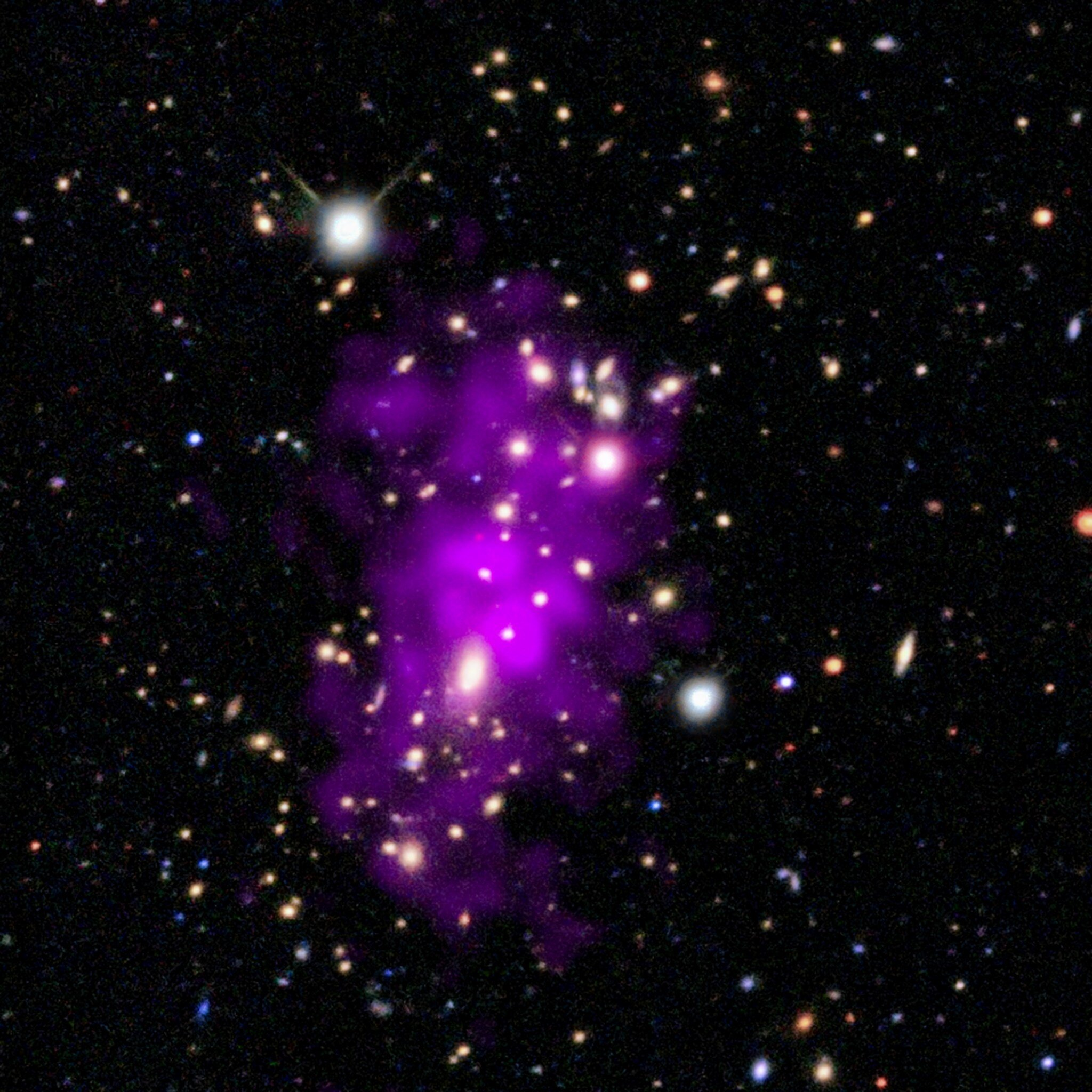 NASA’s Chandra Welcomes the New Year With a Striking Look at the Champagne Cluster
