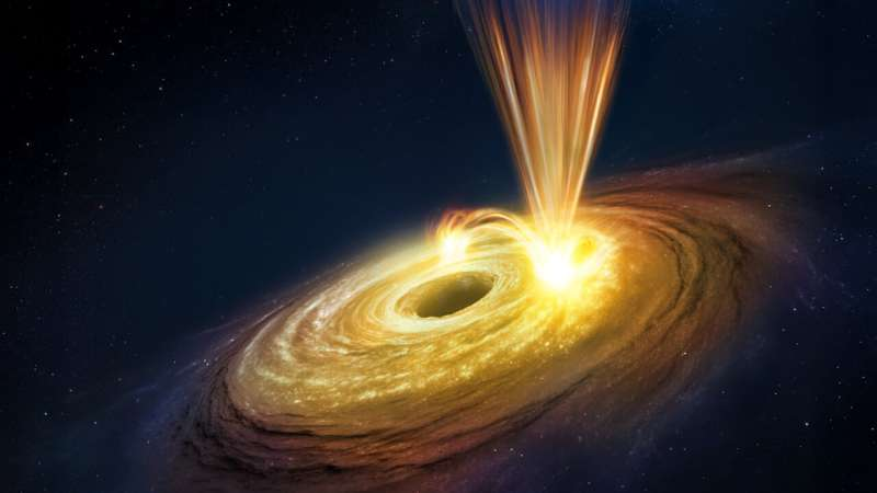Flaring Black Hole Whips Up Ultra-Fast Winds at One-Fifth the Speed of Light