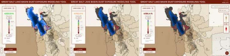 New Interactive Map Shows How a Shrinking Great Salt Lake Is Increasing Dust Exposure Across Northern Utah