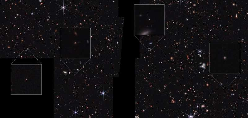 Webb Reveals a Sample of Galaxies With Unusual Features Nicknamed Platypus