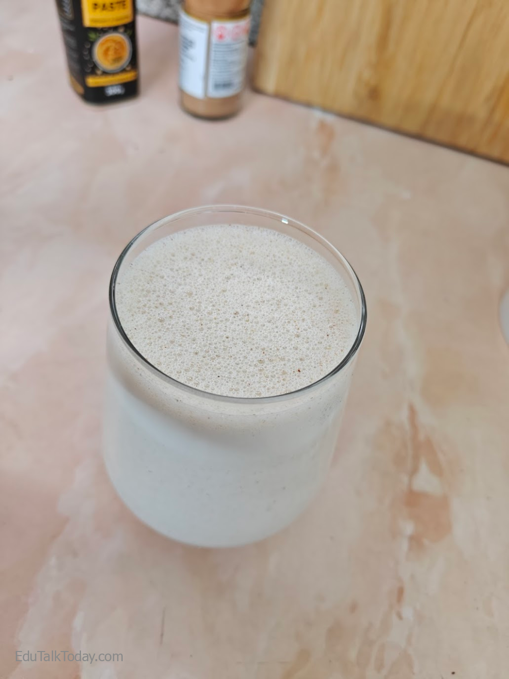Oats Tahini Protein Smoothie Oats Tahini Protein Smoothie in a Glass