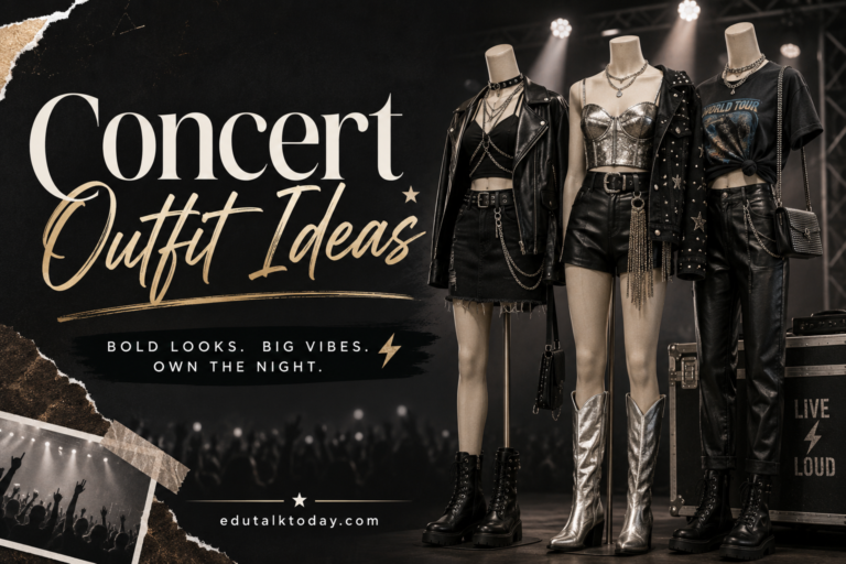 Concert Outfit Ideas (Pop, Rock/Metal, Hip-Hop/Rap, Country, and Classical/Jazz)